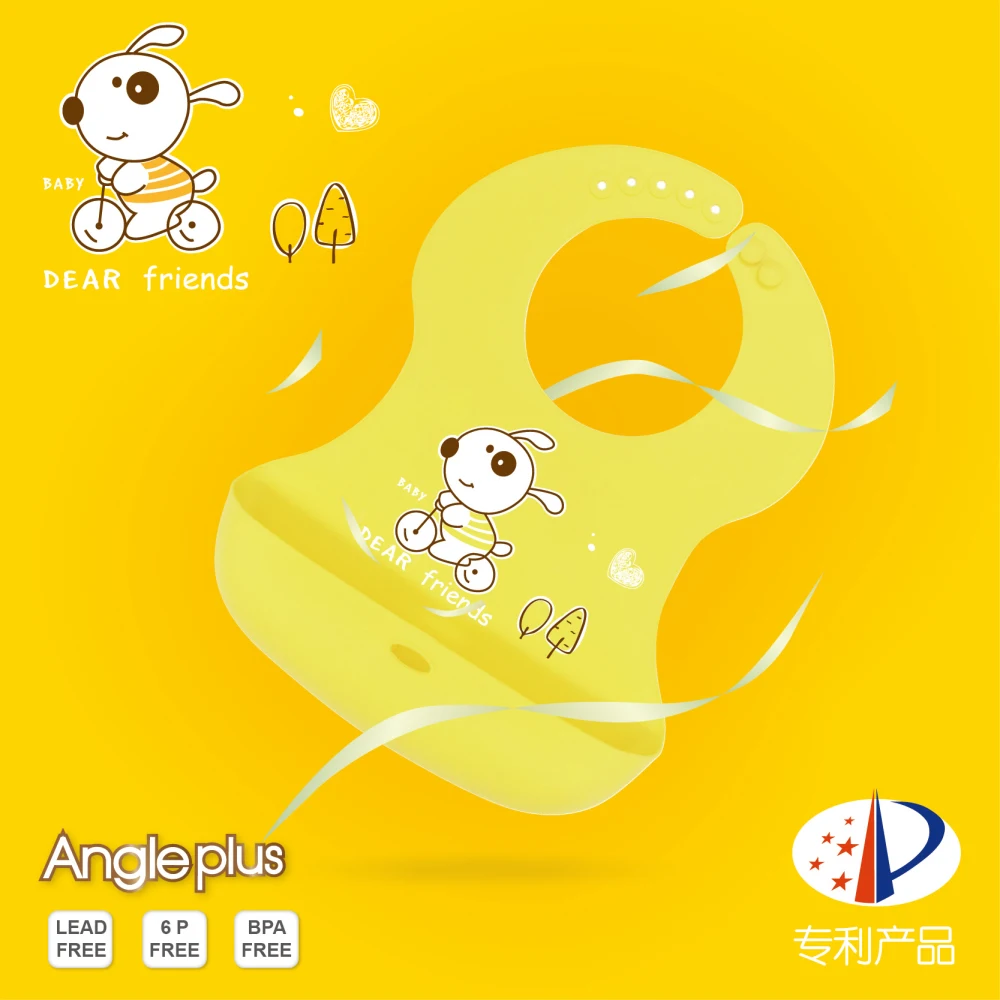 Baby Silicone Bibs Cartoon Prints Kids Silicon Bib Adjustable Waterproof Apron Baby Feeding Stuff Boy Girl Bib Apron Breastplate