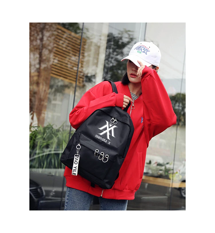  Newest Blackpink Exo Ullzang Backpack Bag Got7 Twice Monsta X Wanna One Stray Kids Schoolbag Txt Ba - 32963164964