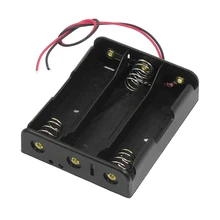 Series 3.7V Flat Tip Battery Holder Case for 3 x 18650 Batteries