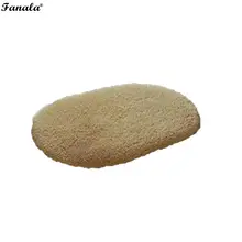 Толстый плюшевый микрофибра бархатный впитывающий нескользящий коврик декоративный Овальный домашний декор однотонный ковер