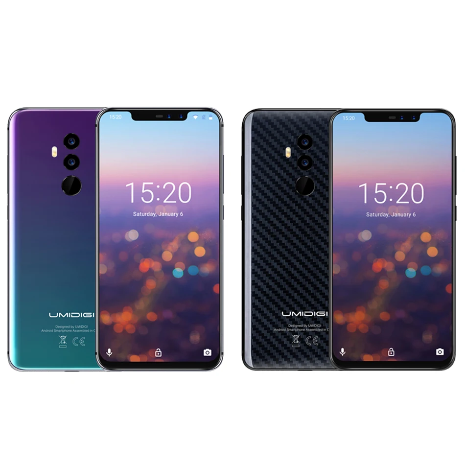 UMIDIGI Z2 Pro 6 2 дюйма разрешение Full Экран Смартфон Android 8 1 ГБ + 128 Гб Helio P60 16MP Quad объектив