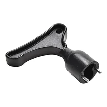 Гольф Спайк гаечный ключ безредукторного типа черная пластиковая рукоятка обувные насадки с шипами для гольфа гаечный ключ с длинным стропом