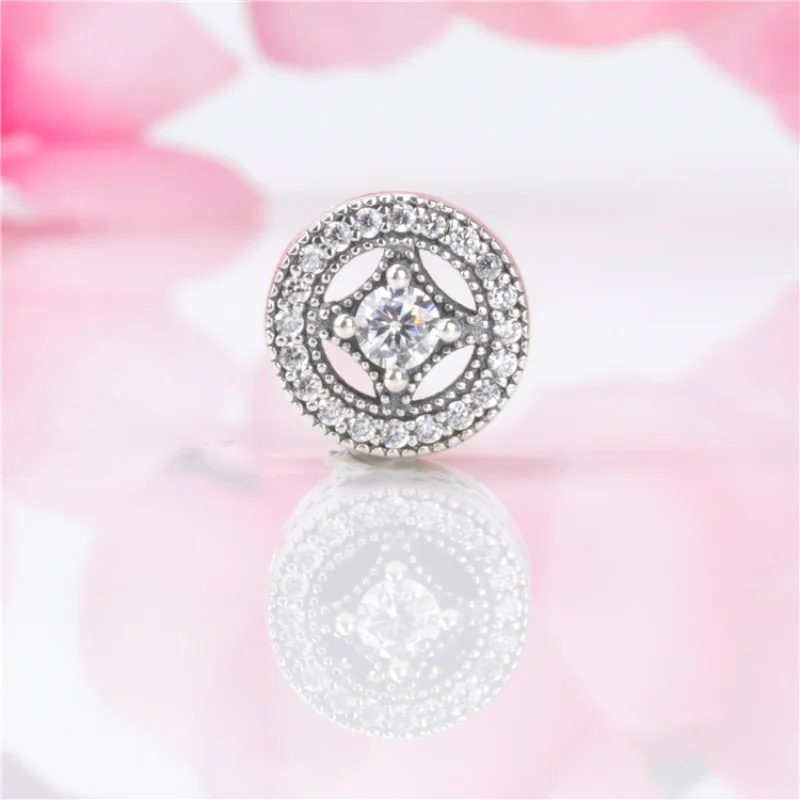 

2019 Hot Sale 925 Sterling Silver Inlaid Zircon Pierced Fashion Beads Fits ALE Charm Bracelet DIY Women Jewelry Party Gift