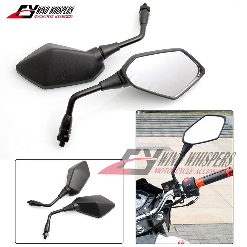 Боковые зеркала заднего вида для мотоциклов Kawasaki Z750 ER6N ER-6N Z1000 Versys KLE 650 Zephyr ZRX 1100 1200