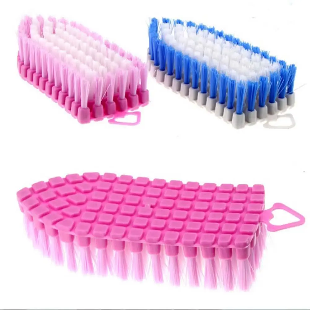 Flexible Bendable Corner Soft Brush with Hook Toilet Kitchen Cleaning