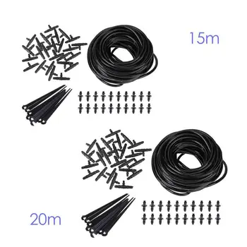 

15/20m Automatic Sprinkler Garden Drip Pipe PVC Watering Hose Irrigation Watering Kit Set Drip Irrigation Systems Greenhouse