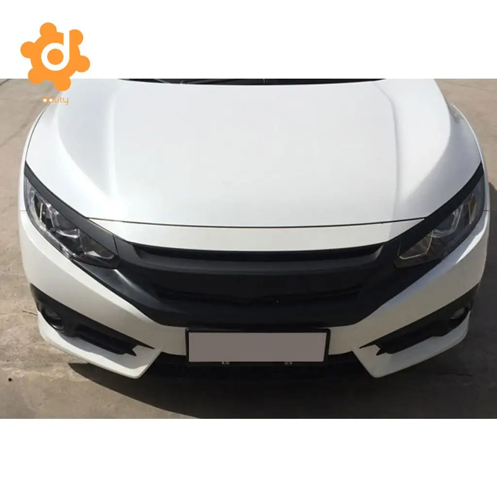 

Front Grill Grille Carbon Fiber Decoration Sticker For 10th Gen Honda Civic