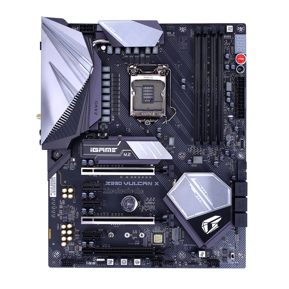 

Colorful iGame Vulcan X V20 for Intel Z370 LGA1151 Motherboard Mainboard DDR4 SATA 6Gb/s 128M UEFI dual BIOS design for Computer