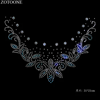 

ZOTOONE Crystal Rhinestone Stickers Clear Strass HotFix Rhinestones Glass Applique for Wedding Dress Clothes Decoration Cyrkonie