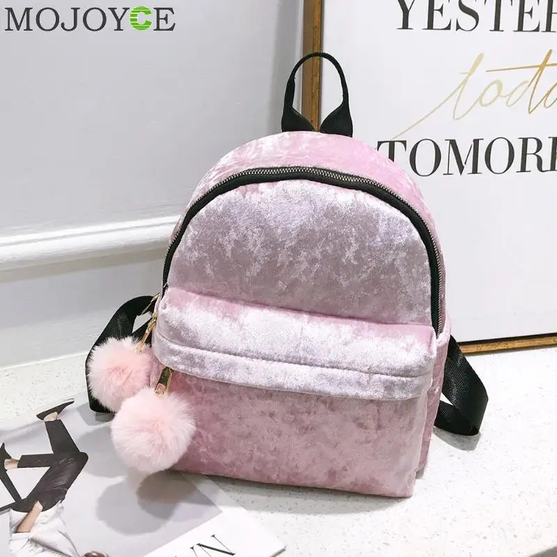 

MOJOYCE Mini Velvet Backpack Bag Female Cute Backpacks High Quality Back Pack For Girls Gift Women's Small Backpack Korean 2018