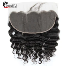 Красивые королевские индийские человеческие волосы уха до уха Кружева Фронтальная 13x6 свободная волна предварительно выщипанные волосы 130% плотность remy волосы для женщин