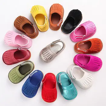 

Summer Baby Tassel Shoes PU Soft Rubber Bottom for infant toddler children Baby Girls Anti skid Toddler 9 Color