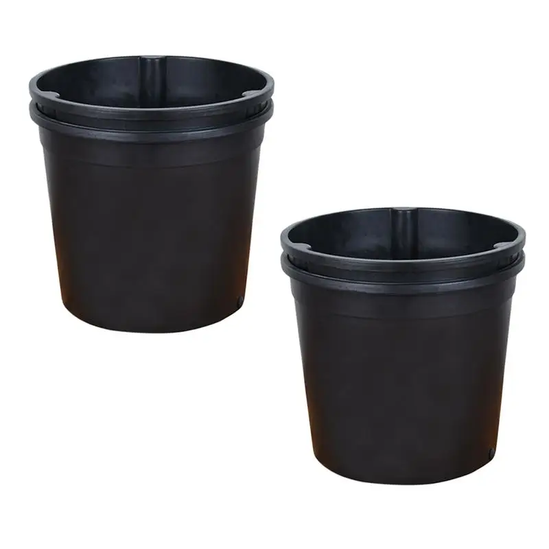 2Pcs Nursery Pot Plastic Portative Utility Durable Flowerpot Nursery