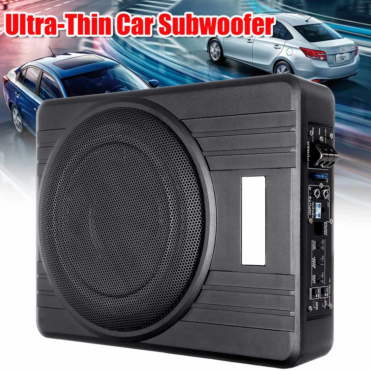 10 pulgadas 600 W delgado bajo el asiento altavoces de coche activo Subwoofer amplificador de graves caja de altavoz amplificador de coche Subwoofer 10 pulgadas 600 W delgado bajo el asiento altavoces de coche activo Subwoofer amplificador de graves caja de altavoz amplificador de coche Subwoofer