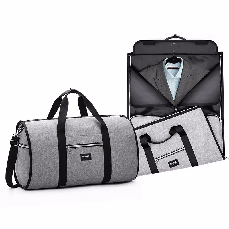 Canvas Garment Bag Suit Bag Travel Weekend Bag Flight Bag