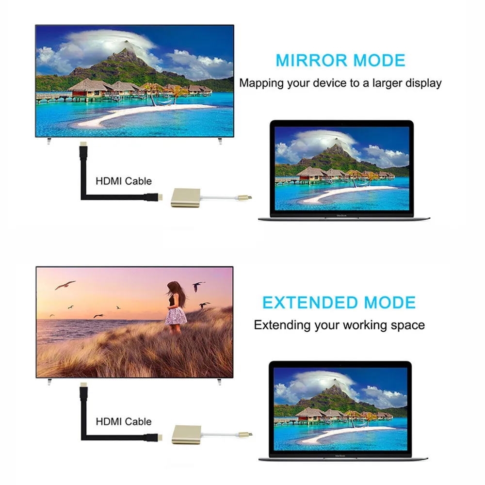 USB Type C к HDMI 3 0 концентратор 1 зарядный адаптер преобразователь удлинитель HD 4K