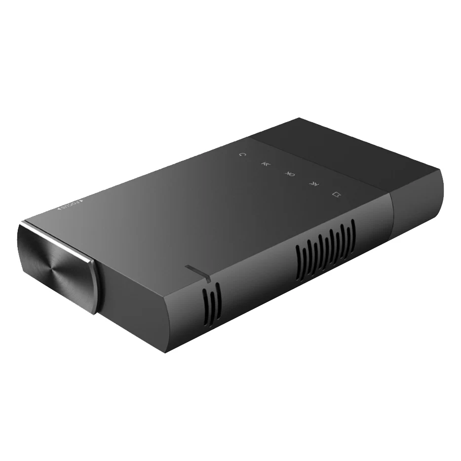 

EU plug S1 Dlp Mini Portable Projector Home Theater 5200Mah Builtin Battery Sync Wired Display For 1080P Hd With Hdmi,Tf Card