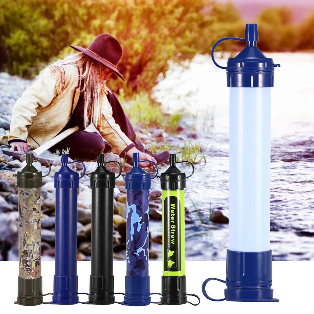 Портативный фильтр для воды соломинка Открытый Кемпинг очиститель всасывающая труба система фильтрации воды аварийное оборудование для безопасности и выживания