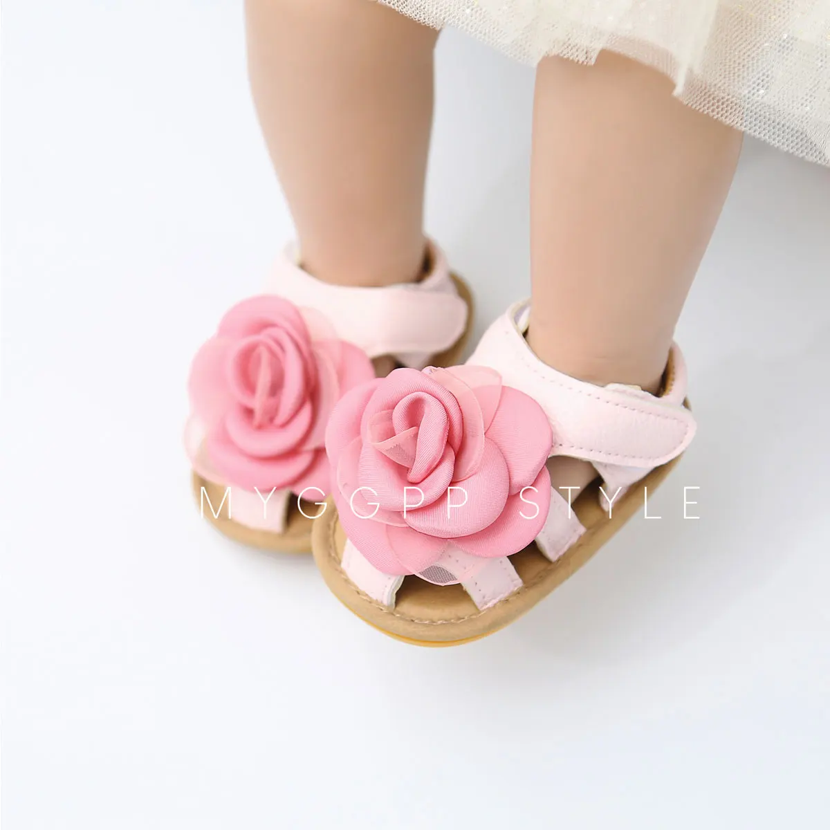 Emmaaby/Милая обувь с цветочным рисунком; обувь принцессы для маленьких девочек; детская обувь на мягкой подошве для малышей; летние сандалии; обувь для детей 0-18 месяцев