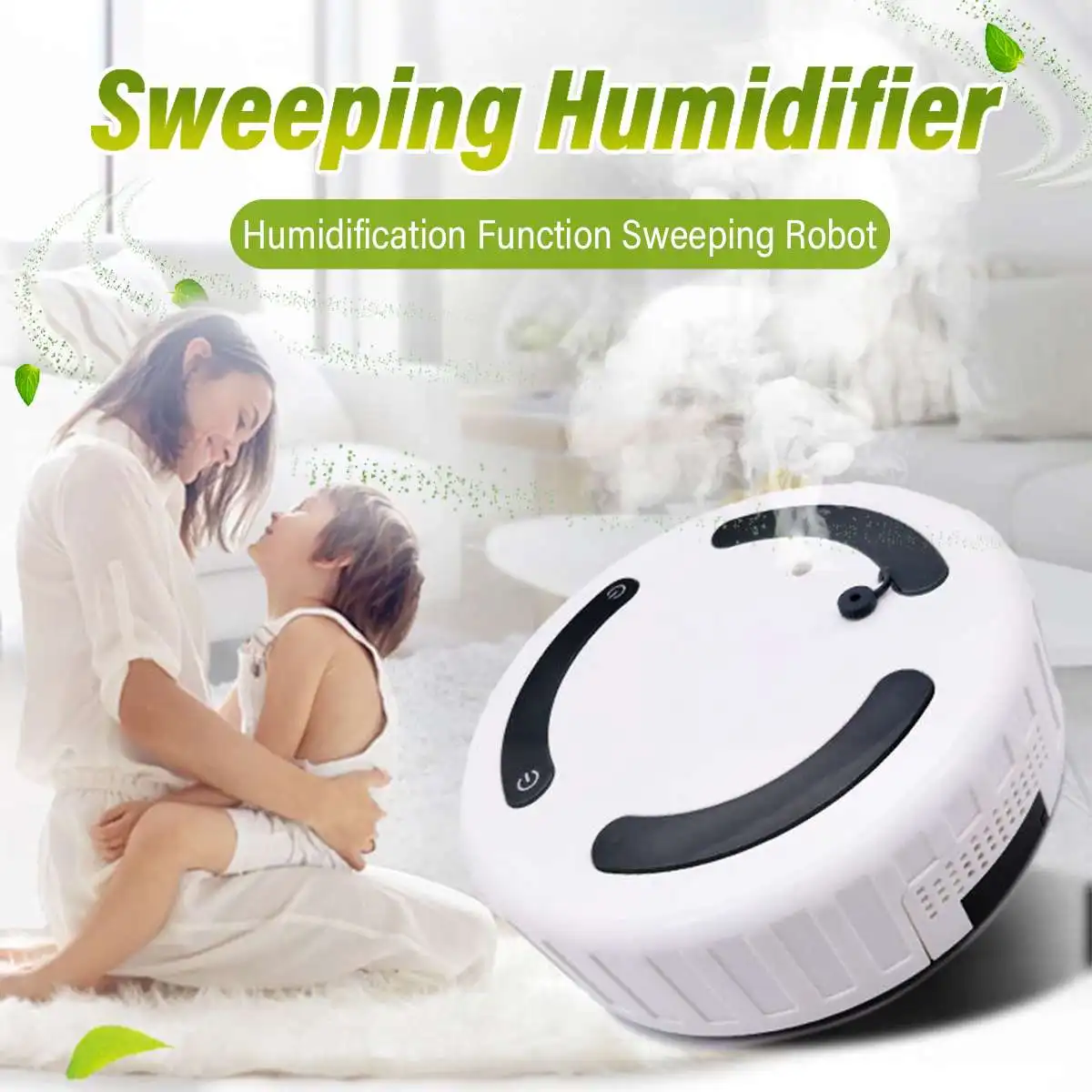 

Vacuum Cleaner Robot Automatically Floor Duct Hair Cleaner Large Suction Essential Oil Humidifier Sweeping Machine USB Charging