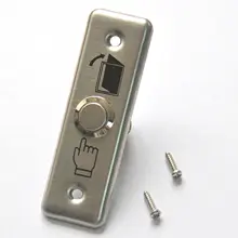 Alta qualidade Botão Interruptor Da Porta Para Controle de Acesso Porta Sair Empurre Lançamento Botão Interruptor de Aço Inoxidável Fino
