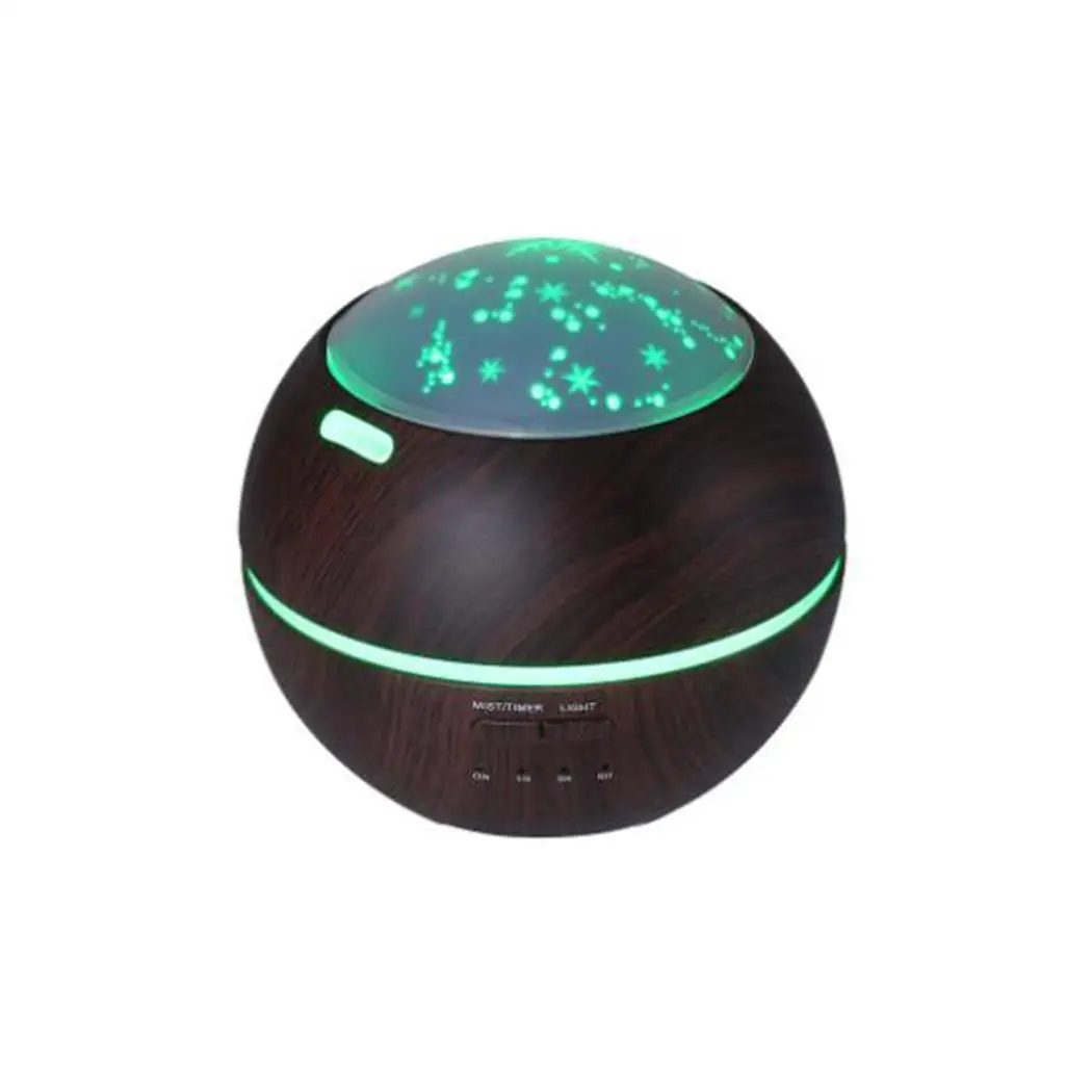 

Humidifier Ultrasonic Aromatherapy Diffuser Light Shadow Wood Grain Aroma Diffusers Creative Night Light Aromatherapy Mist Maker