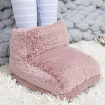 

USB Feet Warming Electric Foot Warmer Heating Shoes Slippers Electric Heating Pad For Feet Office Home Use Drop Ship