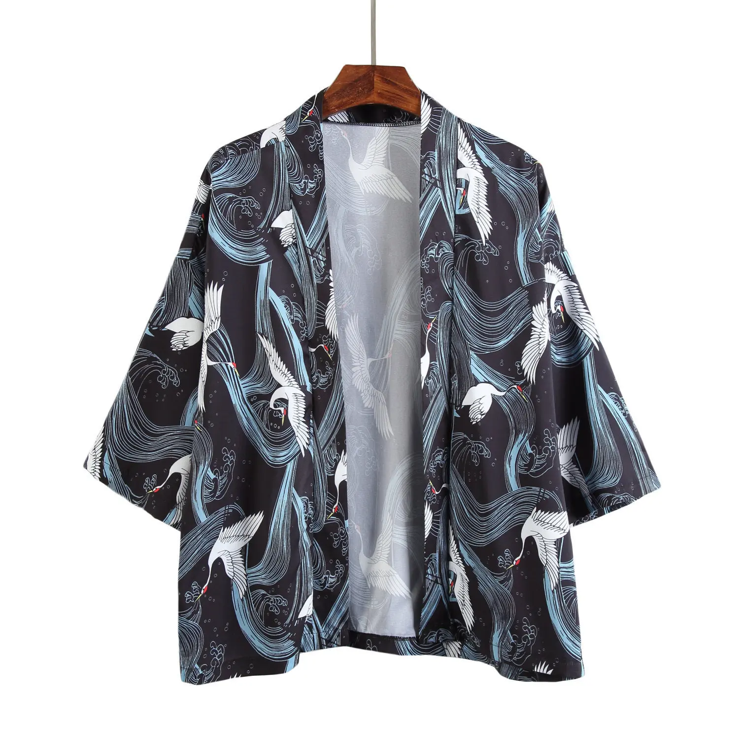 Chinese Kimono Cardigan Thin Men Open Kimono Summer Linen Jacket Mens Traditional Streetwear Printing Jackets Clothes 2019 5XL