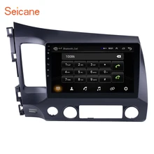 Seicane 10.1 Pollici 2Din Android 8.1 Car Radio Quad-Core HD 1024*600 Tochscreen GPS Multimedia Player Per 2006-2011 Honda Civic