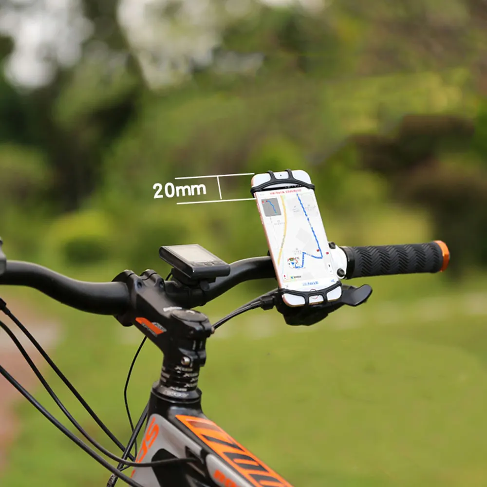 Perfect Black Bicycle Handbar Clip Mountain Bike for Outdoor Electric Motorcycle Cycling Tools Bicycle Phone Holder 3