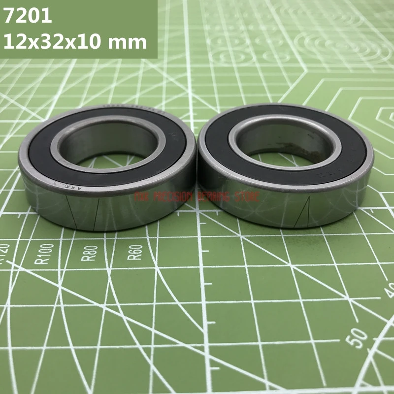 

Axk Abec-7 1Pair 7201 7201c 2rz Hq1 P4 Db 12x32x10 Mm Sealed Angular Contact Speed Spindle Bearings Cnc Si3n4 Ceramic Ball