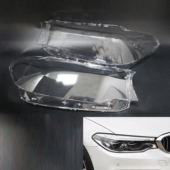شراءاليسار واليمين الجانب عدسة المصباح الأمامي غطاء يصلح ل 5 سلسلة BMW G30 / G38 2017-2018