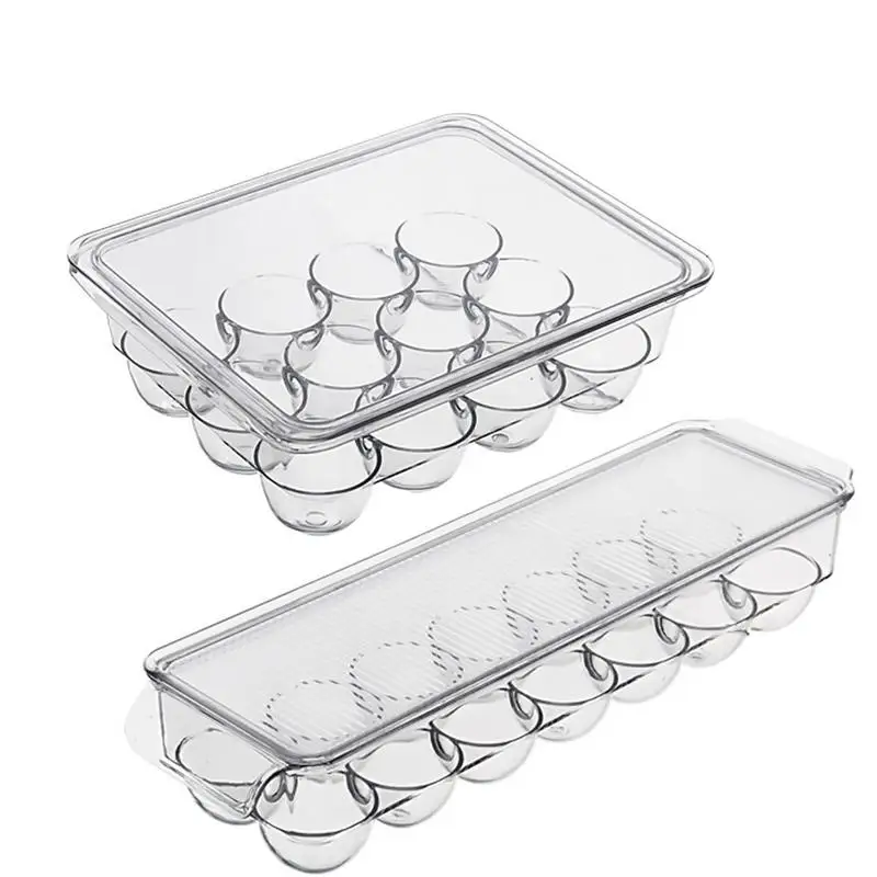 Kitchen Egg Storage Box Organizer Container Refrigerator Storing Egg  Large Capacity Organizer Container Storage Egg Racks Shelf