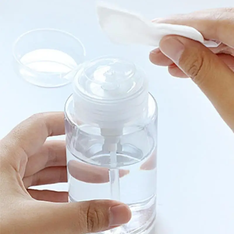 150ml Push Down Empty Refillable Pump Dispenser Transparent Bottle