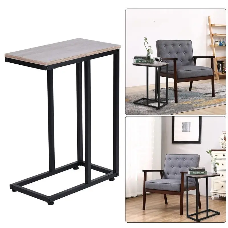 

Adjustable Coffee Table Beside Sofa Movable Standing Desk for Laptop Computer Desktop Living Room Bedroom Furniture