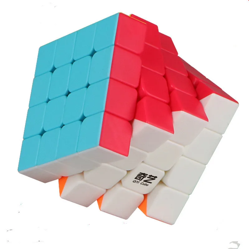 

Qiyi 4x4x4 Four 6.2*6.2*6.2cm Stage Square Sliding Sand Avoid Subsidies 4 Steps Magic neo Cube Toys for children fidget spinner