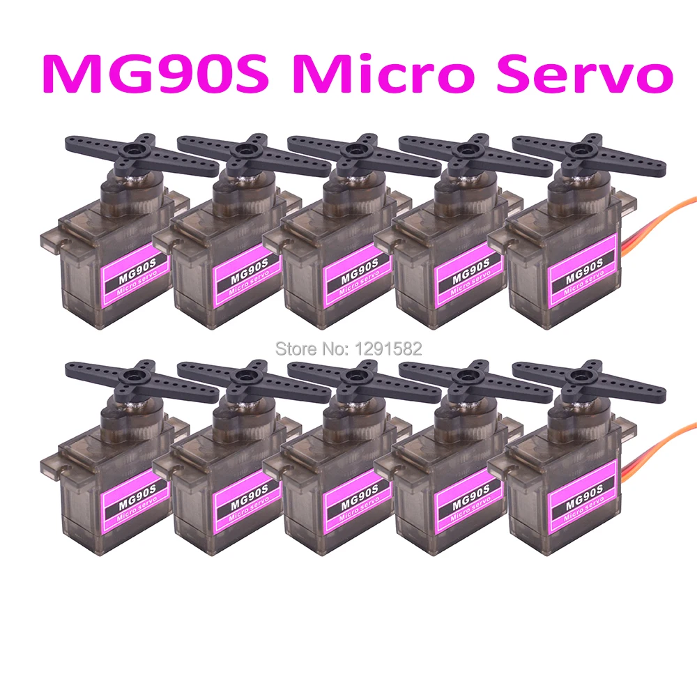 

MG90S 9g Metal Gear Mini Rc Servo Upgraded SG90 Digital Micro Servos for Smart Vehicle Helicopter Boat Car