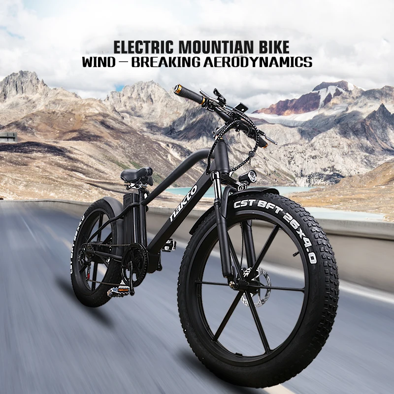 Top Electric Scooter 500W Two Wheels Electric Scooters 26inch 48V Snow Electric Bicycle Adult Off Road Mountian Electric Bike 3