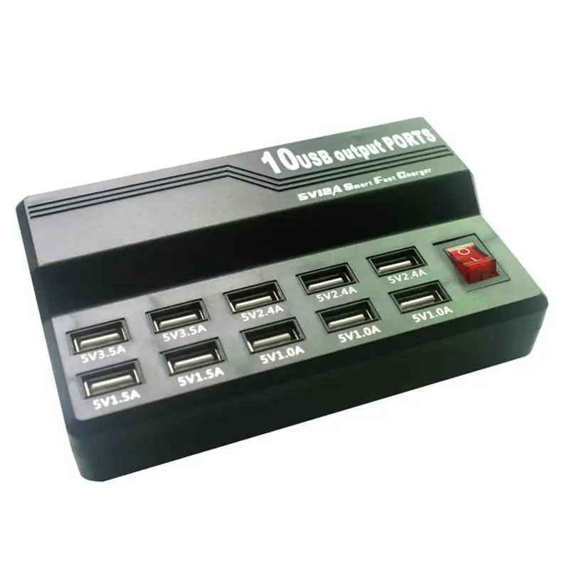 Универсальное 5V 1 5 V 5A портативное 12 портов Usb настенное зарядное устройство