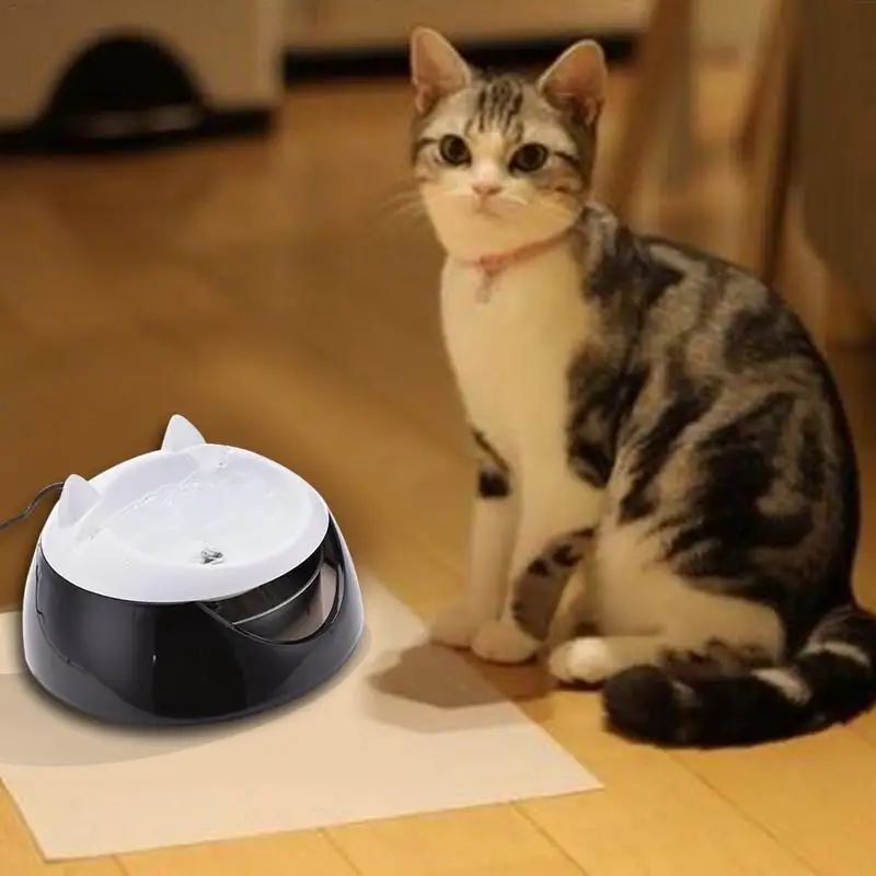 CC Automatic Cycle Pet Water Dispenser Cat And Dog Fountain Feeding Feeder Capacity 1.5L Daily Necessities | Дом и сад
