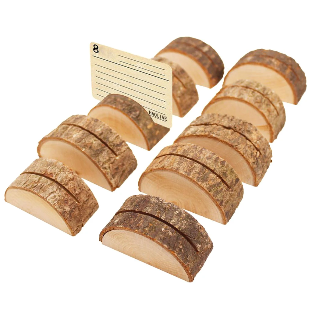

Wedding Place Wooden Card Holders Table Number Holder Stands for Decorations Festive & Party Supplies