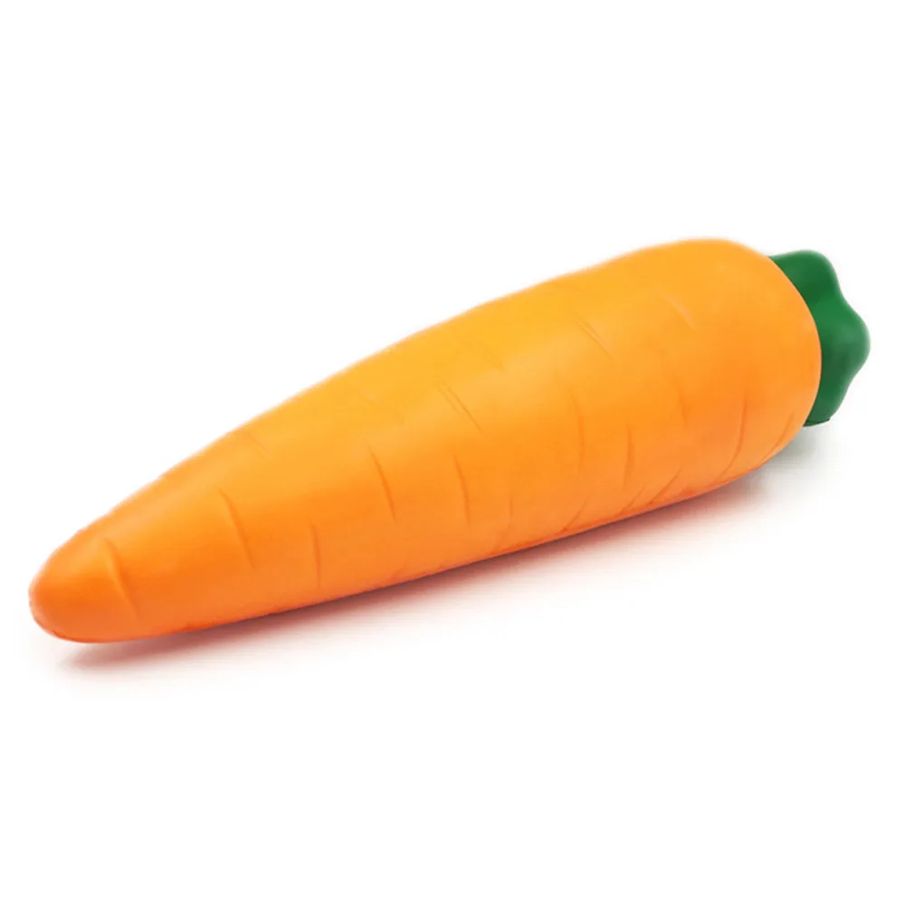 Bakeey 17cm Cute Carrot Squishies Jumbo Slow Rising Toys Antistress Decorate Fun Food Squeeze Scented Gadget Gift Kids Adult Pleasant In After-Taste Mobile Phone Straps