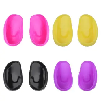 

10 Pairs Black Plastic Ear Cover Salon Hairdressing Hair Dyeing Coloring Bathing Ear Cover Shield Protector Waterproof Earmuffs