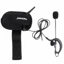 VNETPHONE 2 шт 1200 м футбольный рефери ушной крючок Bluetooth рация полный дуплексный прямой домофон V6C
