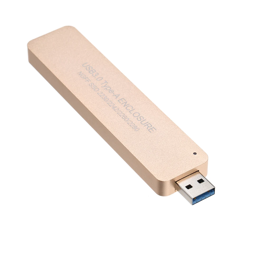 Выдвижной Корпус NGFF SSD USB 2230 типа A M.2 SATA поддерживает 2242/2260/2280/NGFF M.2|Корпус жесткого