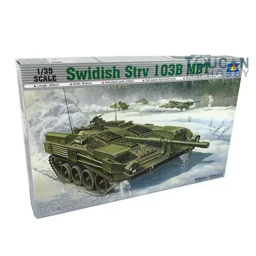

Trumpeter 00309 1/35 Scale Sweden Strv 103B MBT/Track Links Tank Kit DIY Model TH05276-SMT2