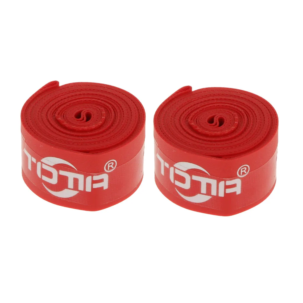 

2Pcs 700C High Pressure Nylon Bike Bicycle Tire Protector Rim Tape Strap Red Tire Inner Tube Protector