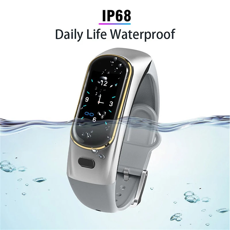 

H109 Smart Bracelet Talk Bluetooth Headset Blood Pressure Monitor Blood Oxygen Heart Rate Monitor WeChat Sports Smart Watch Hot