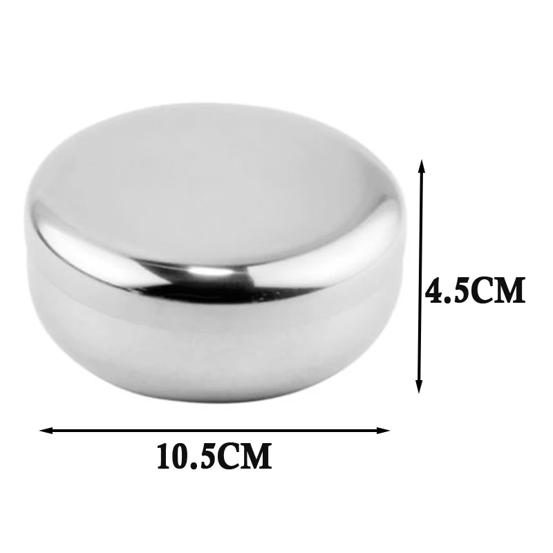 

Stainless Steel Bowl Kitchen Soup Cream Oatmeal Rice Bowl Food Container Size