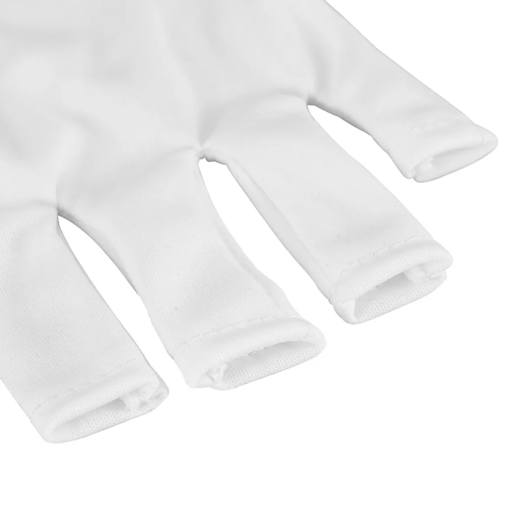 1 пара Белый полезный анти УФ рукавица длинные перчатки для УФ светильник/радиационный маникюр Дизайн ногтей сушилка Инструменты для маникюра